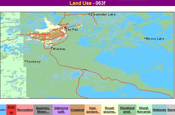 Land use The Pas Area manitoba
