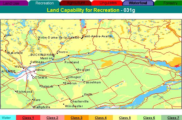 recreation capability map