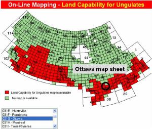 canada wide land capability index map